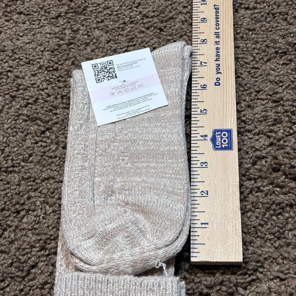 Pudus Beige Knee High Sweater Socks Size 6-10 NWT - Picture 8 of 8